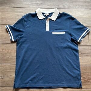Club Monaco Short Sleeve Knit Polo with Collar and Sleeve Tipping. NWOT.